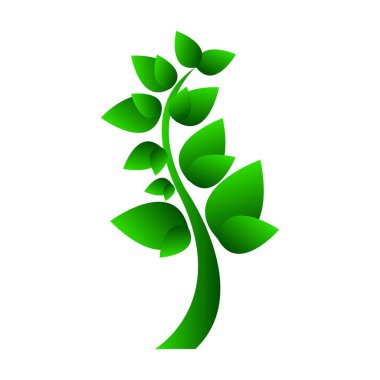  ağaç doğa simgesi, vektör illüstrasyon grafik tasarımı