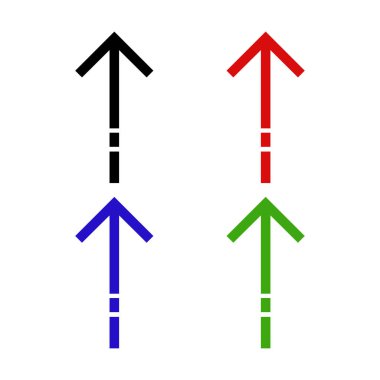 Web ve mobil uygulama tasarımınız için ok simgesi çizimi arkaplanı, ok logosu 