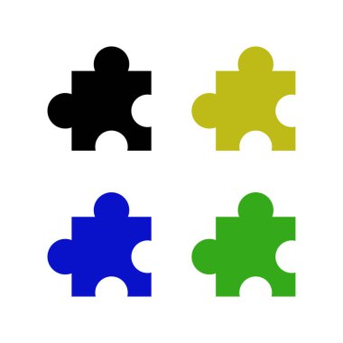 Bulmaca simgesi vektör çizimi