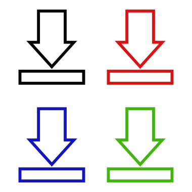 Web ve mobil uygulama tasarımınız için ok simgesi çizimi arkaplanı, ok logosu 