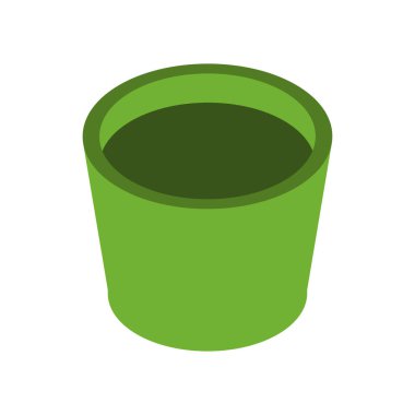 Çöp kutusunun vektör düzlüğü simgesi