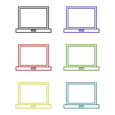 dizüstü simge vektör resimleme arkaplanı 