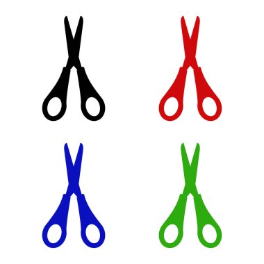 makas simgesi vektör illüstrasyonu