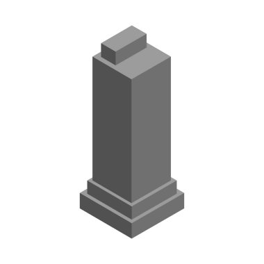 Tek izole bina simgesinin vektör illüstrasyonu