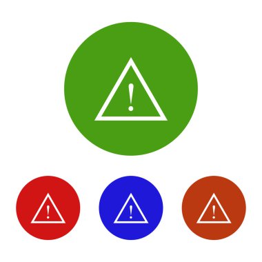 Beyaz arkaplanda ünlem işareti simgesi 