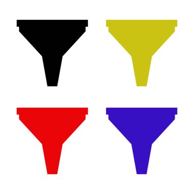 Renkli kağıt etiketleri kümesi.