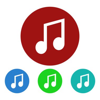 müzik notaları vektör simgesi