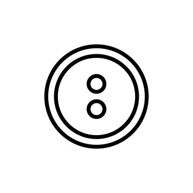 elbise düğmesi simgesi çizimi vektör çizimi