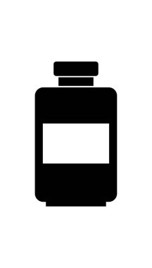 şişe simgesi vektör illüstrasyonu