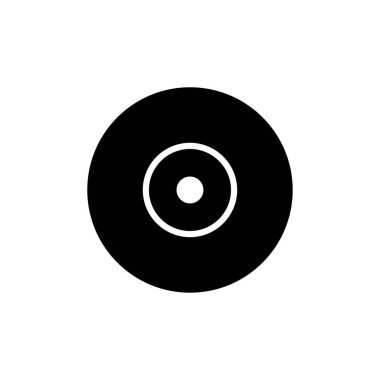 CD simgesi, vektör illüstrasyonu basit tasarım