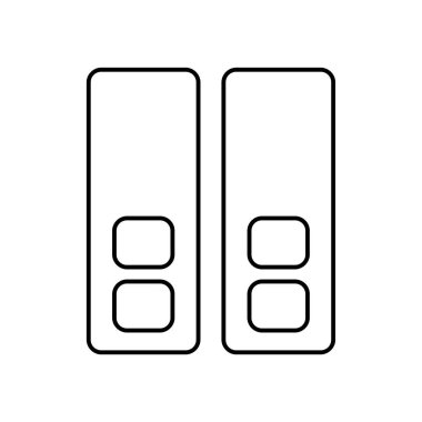 arşiv web simgesi vektör illüstrasyonu