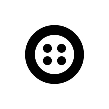 elbise düğmesi simgesi çizimi vektör çizimi