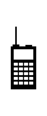 Web ve mobil için telsiz talkie simgesi, işaret, sembol, logo illüstrasyonu