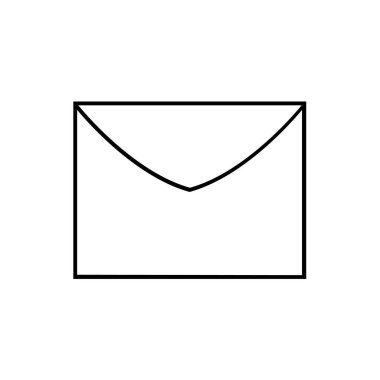 zarf posta logo tasarımı vektör çizimi