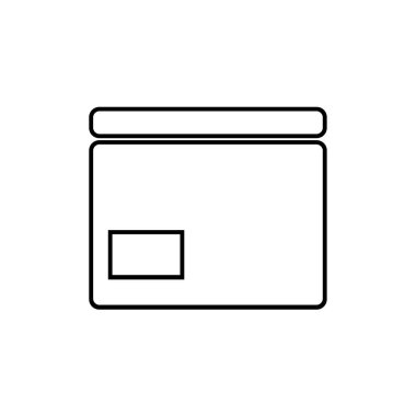 Beyaz arka planda esrar ikonu pişirmek. Vektör illüstrasyonu