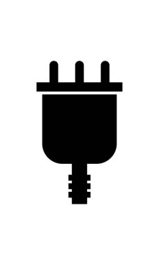 güç soketi simge vektör çizim