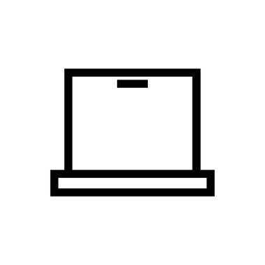 dizüstü bilgisayar çizgisi vektör illüstrasyonu