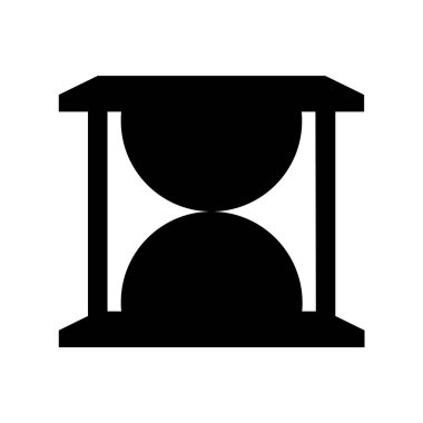 kum saati simgesi, basit vektör çizim