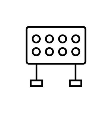 Stadyum ışığı simgesi, vektör basit tasarım