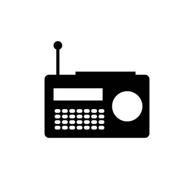 radyo simgesi vektör illüstrasyonu