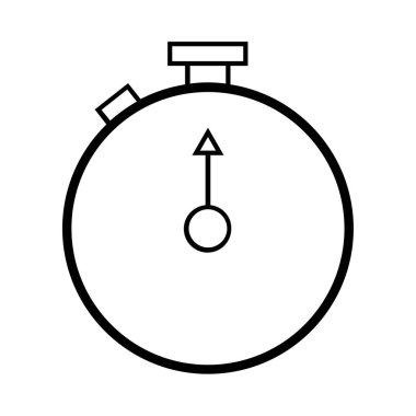 Kronometre çizgisi simgesinin vektör çizimi