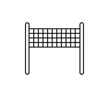 voleybol net simge vektör çizim