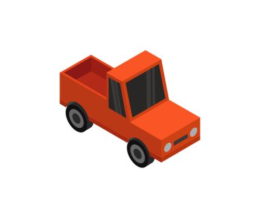 araba izometrik 3 boyutlu vektör