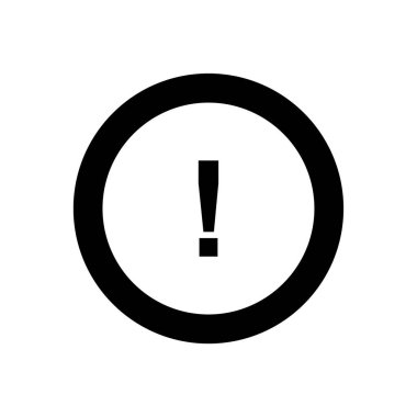 ünlem işareti vektör simgesi simgesi