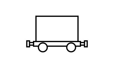 Benimki beyaz arkaplanda izole edilmiş tramvay simgesi vektörü 