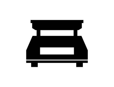 Mutfak boyutu ikon vektör illüstrasyonu