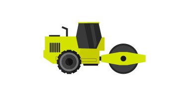 Yeşil bir traktörün vektör çizimi