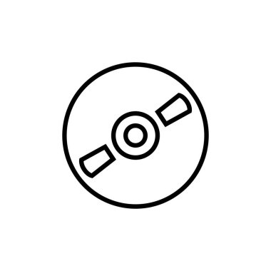 CD simgesi, vektör illüstrasyonu basit tasarım