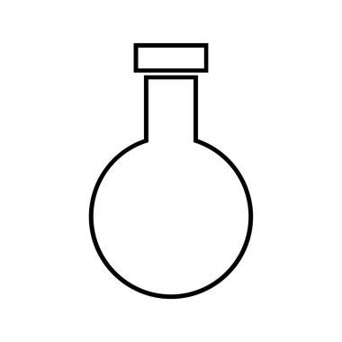 Mataranın laboratuvar simgesi taslak biçiminde