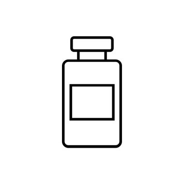 İlaç şişesi ikon vektör illüstrasyonu