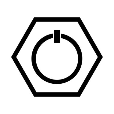 vektör illüstrasyon güç düğmesi simgesi 