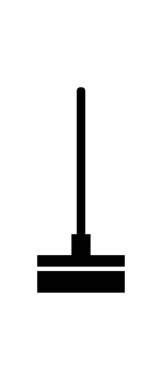 süpürge simgesi vektör illüstrasyonu