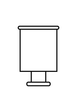 Konferans salonu simgesi, vektör basit tasarım