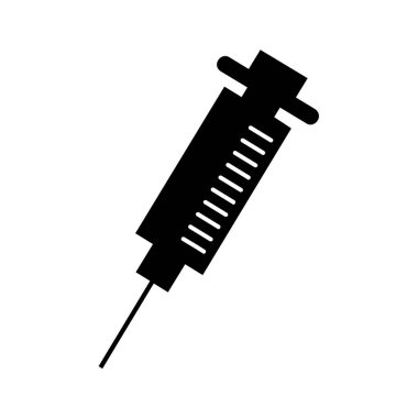 Şırınga ikonu. Şırınganın vektör çizimi