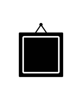 çerçeve fotoğraf ikonu vektör illüstrasyonu