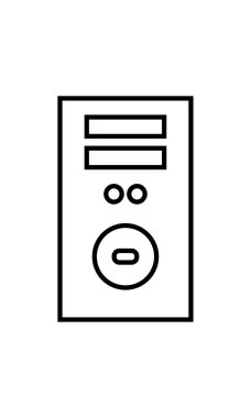 bilgisayar durumu simgesi, vektör basit tasarımı