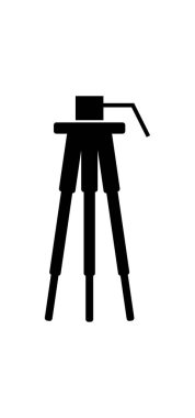 tripod ikon vektör illüstrasyonu