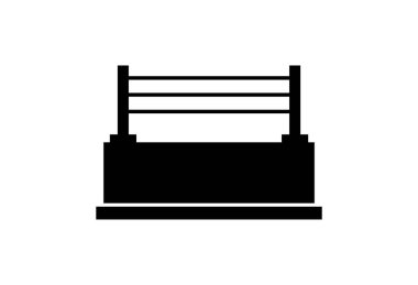 Boks ringi, vektör basit tasarım 