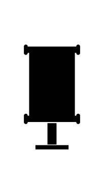 Konferans salonu simgesi, vektör basit tasarım