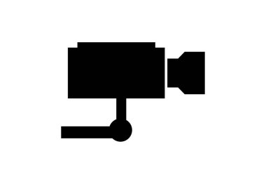 izole edilmiş CCTV kamera tasarım vektör çizimi