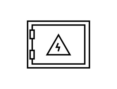 Elektrik paneli kabine vektör çizimi