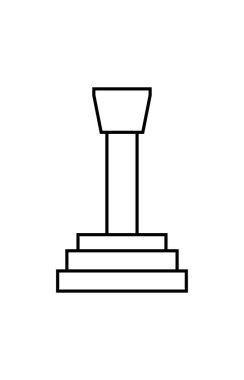 Manuel vites kutusu, vektör basit tasarım 