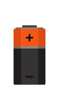 pil simgesi. düz tasarım vektör çizimi