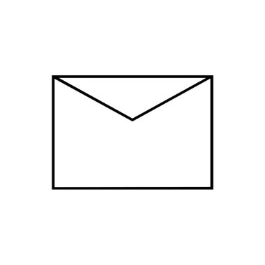 zarf posta logo tasarımı vektör çizimi