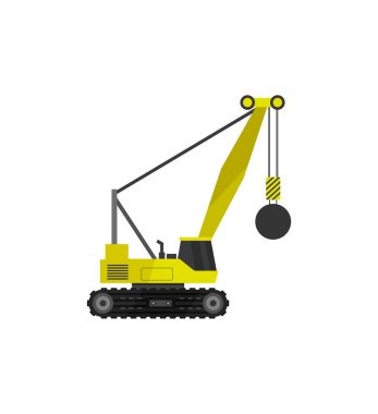 Vinç simgesi. düz tasarım vektör çizimi. 10 puan.