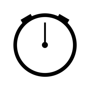 Saat simgesinin vektör illüstrasyonu